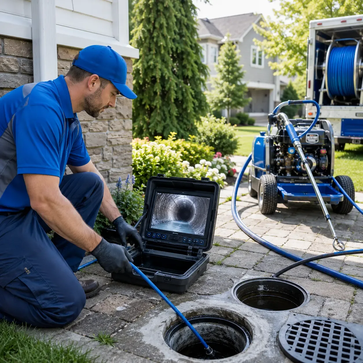 Outdoor drain cleaning professionals serving Valier, PA