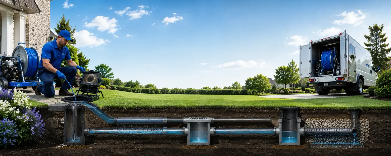 Outdoor drain cleaning information for Valier, PA
